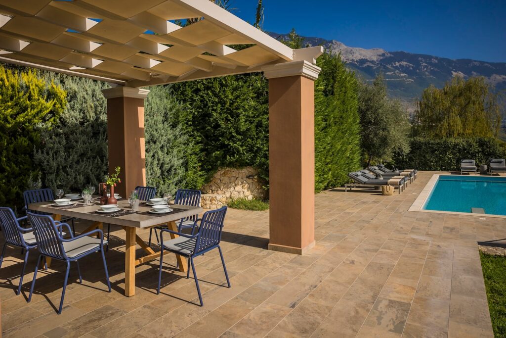 The house under the vine pergola